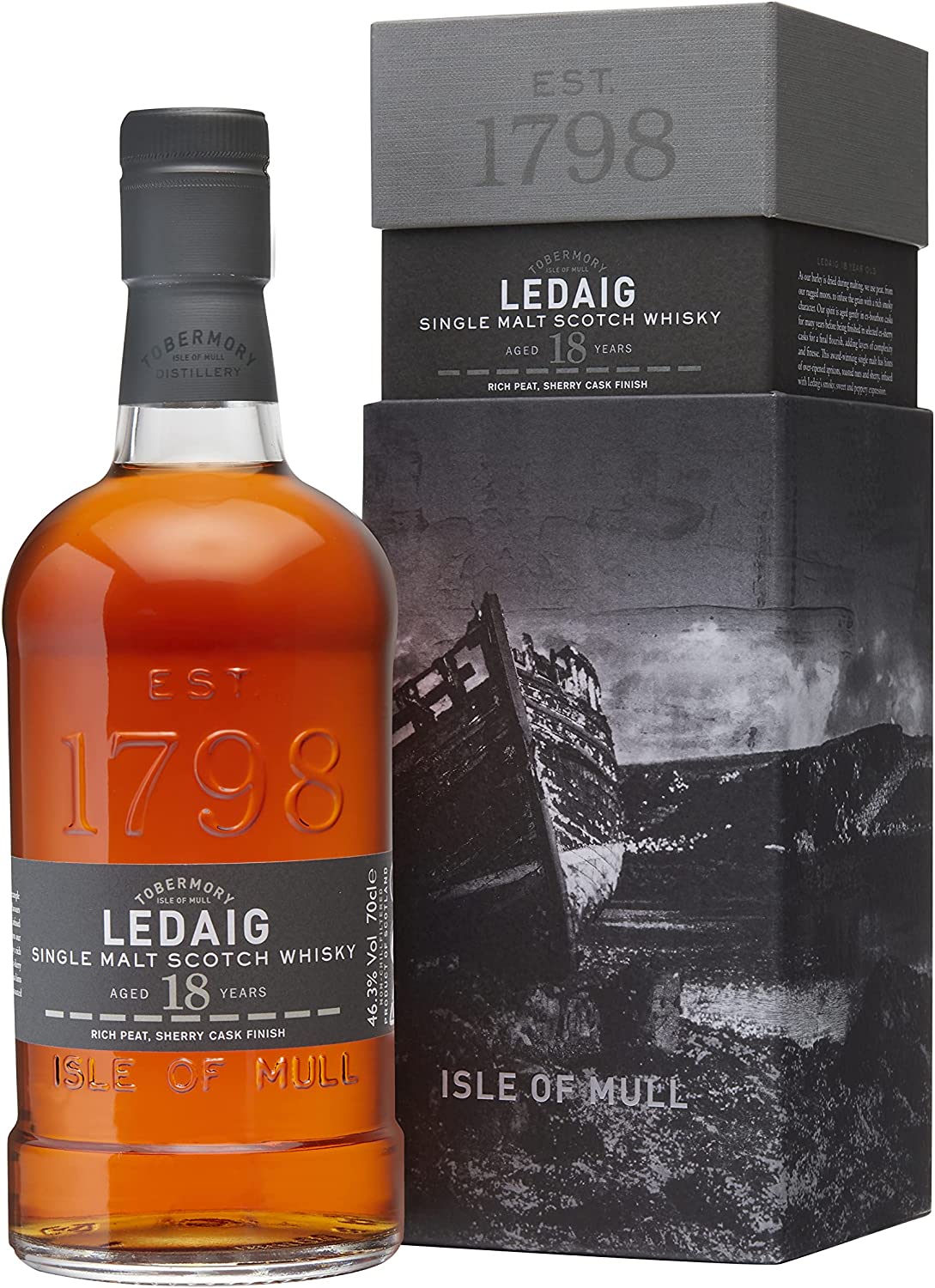 LEDAIG 18 YERAS OLD SINGLE MALT 700 ML by ledaig - Compare prices in UAE